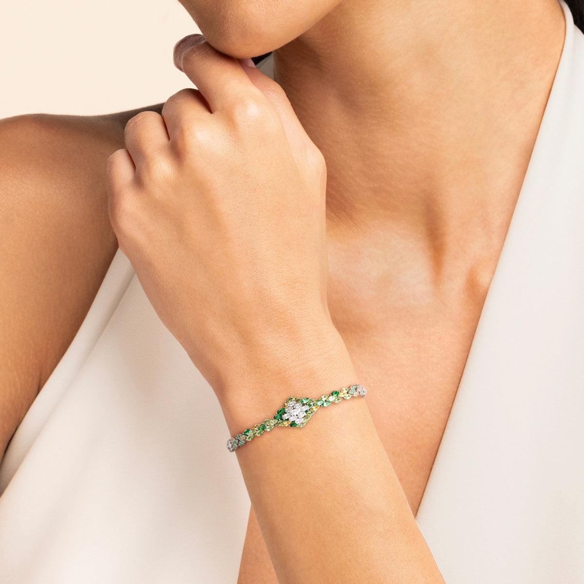 Entwine Green Bracelet
