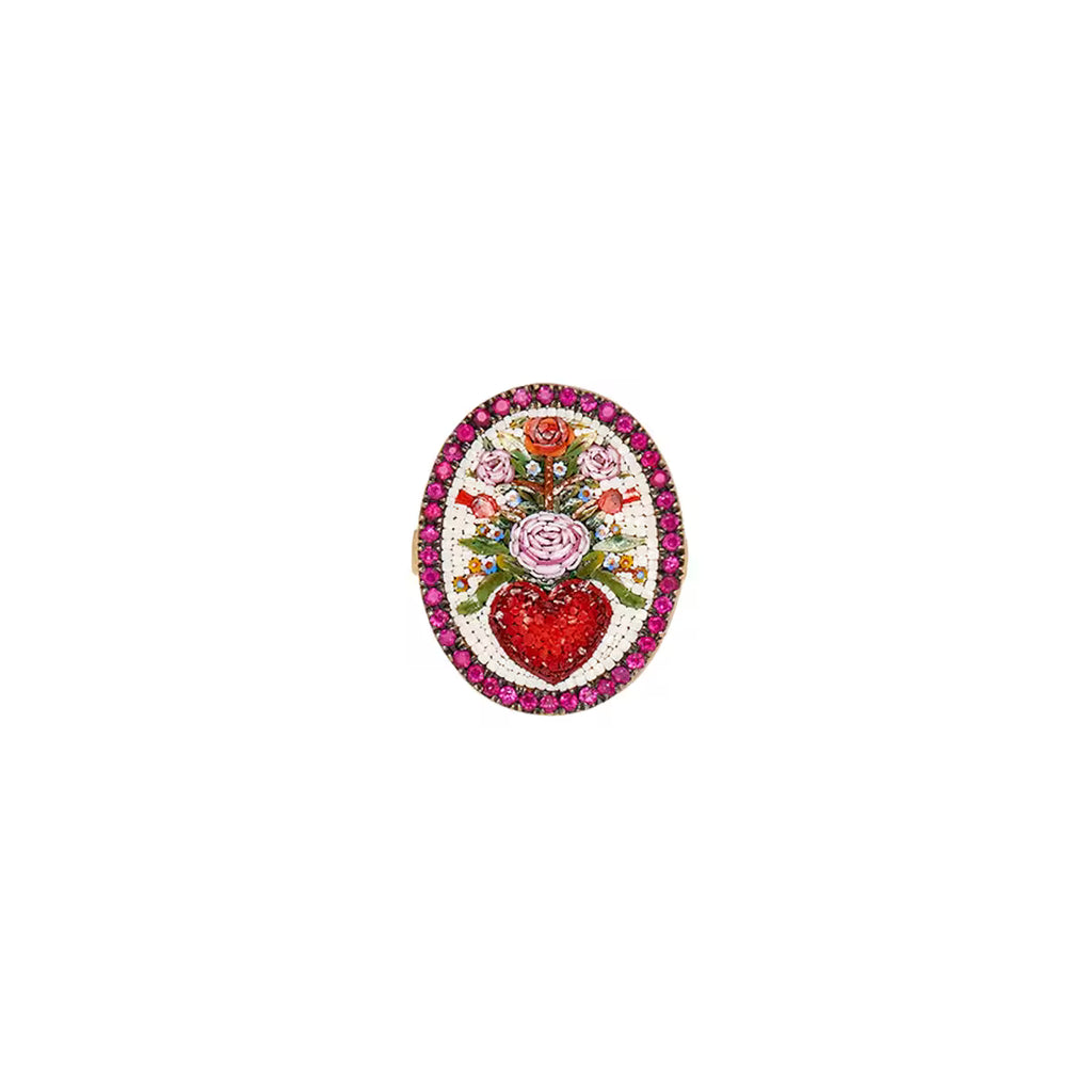 FlowerHeart Ring