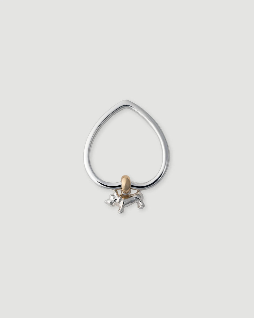 Schnauzer Heart Ring