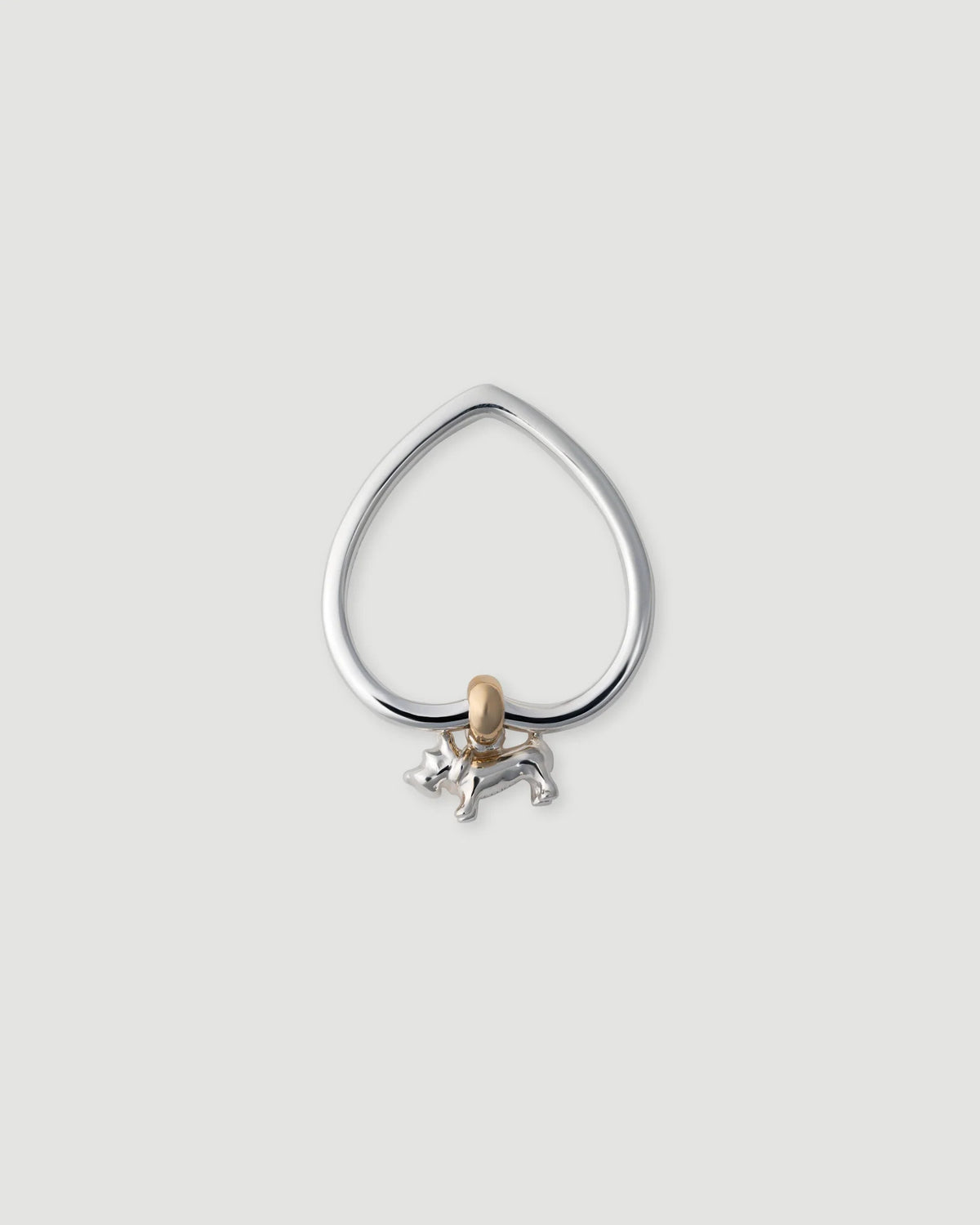 Schnauzer Heart Ring